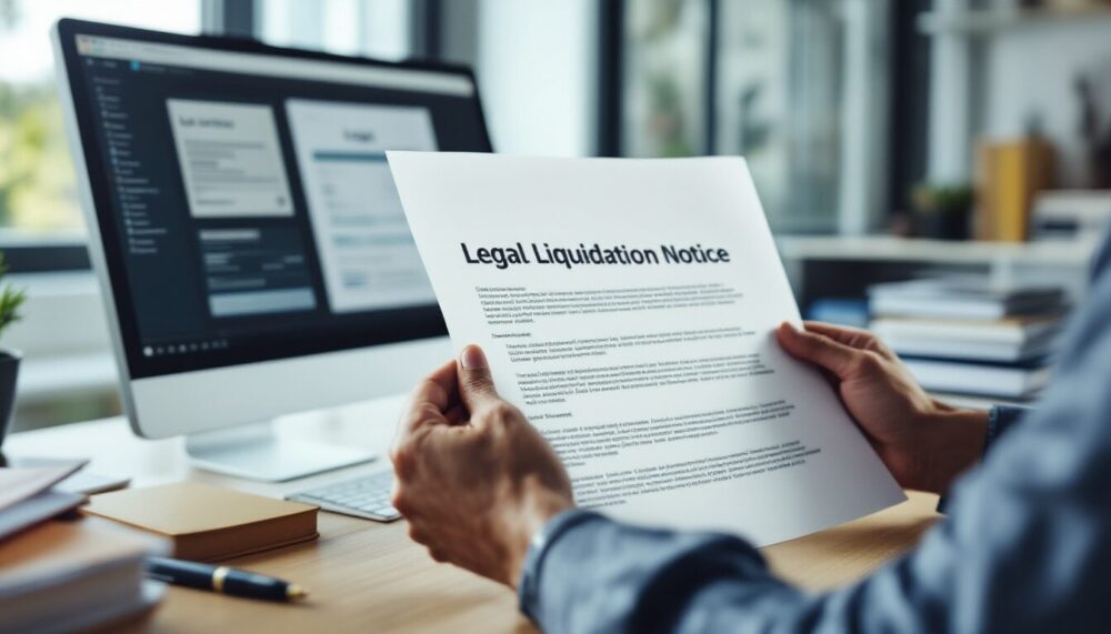 annonce légale liquidation